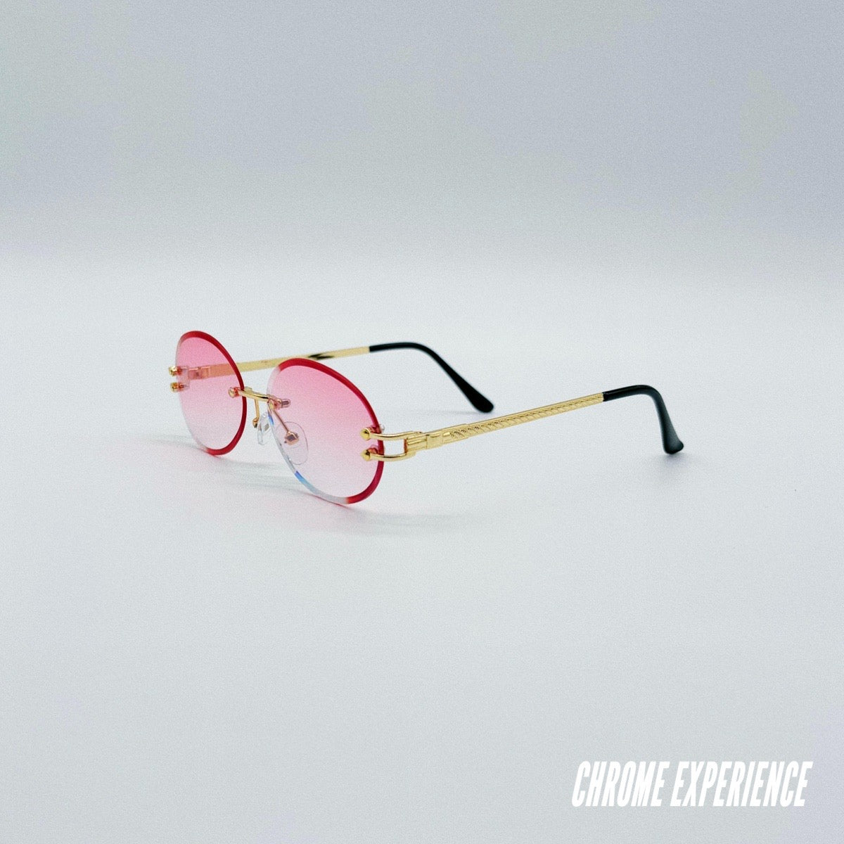 Lunettes De Soleil Rondes Transparentes Hally & Son HS756 - UV400 - Neuf Avec étiquettes