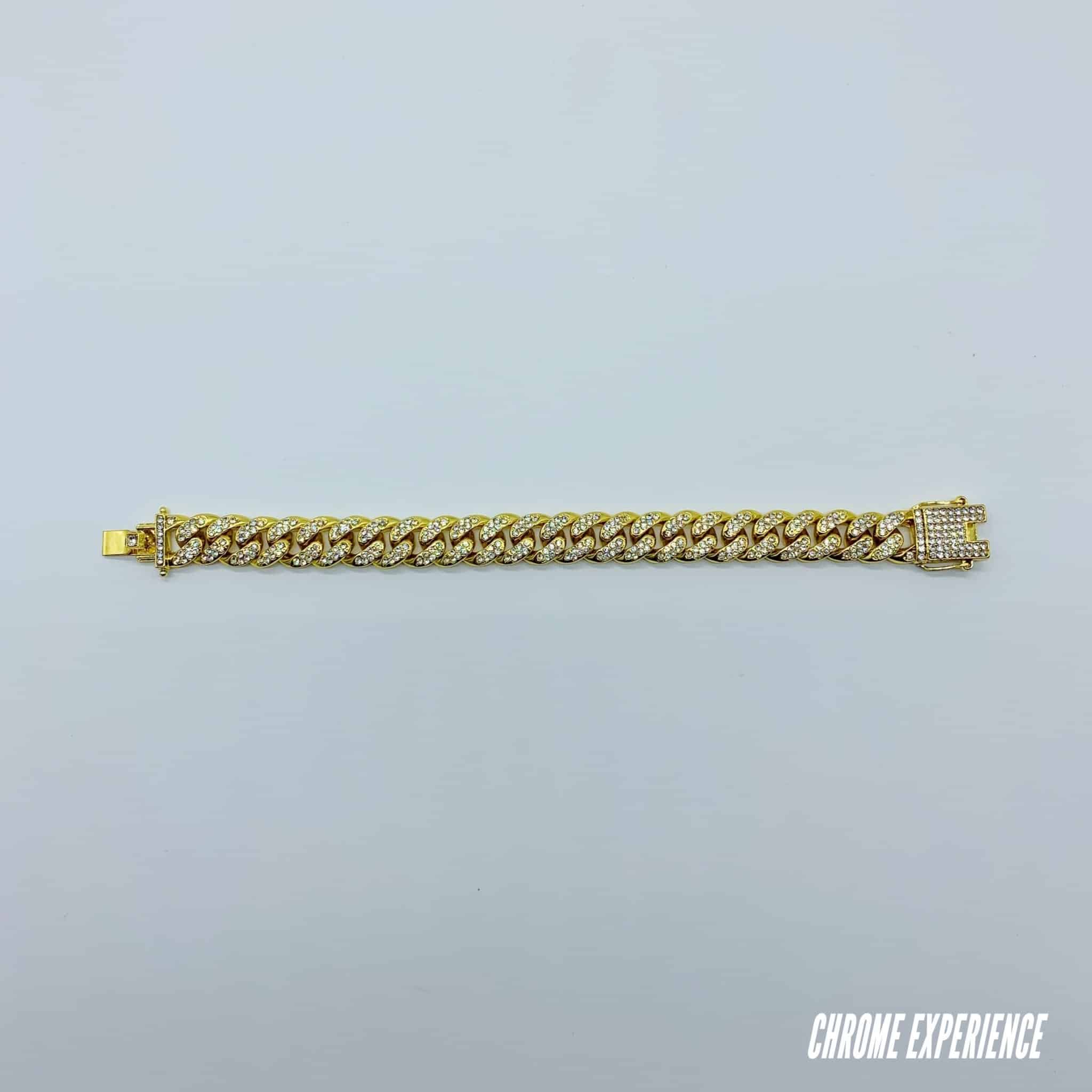 PULSERA ESLABONES CUBANO ORO