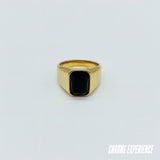 GOLD BLACK RING