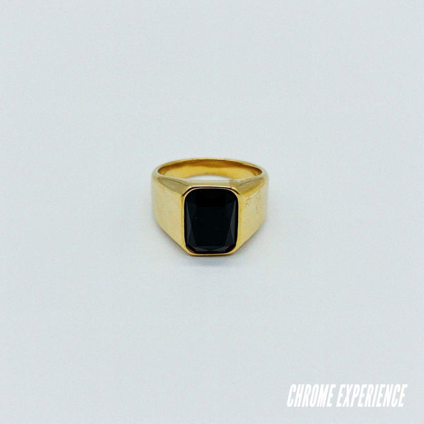 GOLD BLACK RING