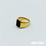 GOLD BLACK RING