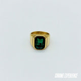 GOLD EMERALD RING