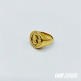 GOLD SIGNET RING "$"