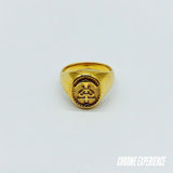 GOLD SIGNET RING "MARIN"