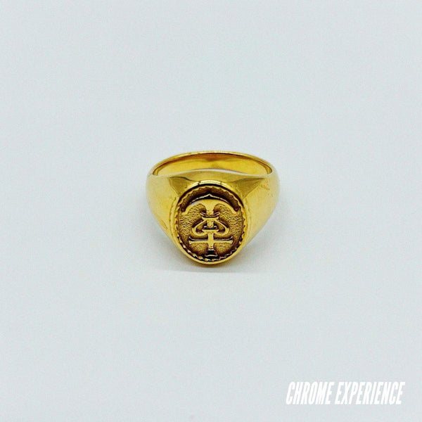 GOLD SIGNET RING "MARIN"