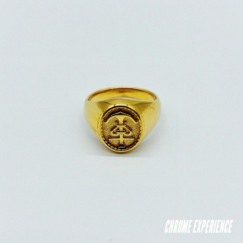 GOLD SIGNET RING "MARIN"