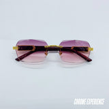 lunettes de soleil violette cartier