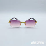 lunettes de soleil violette cartier