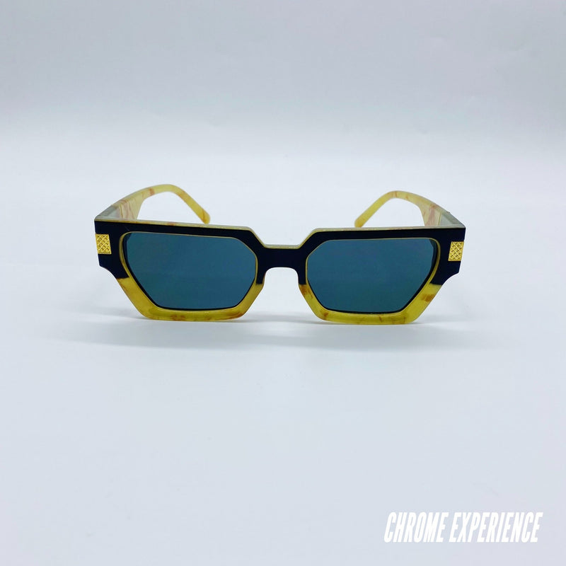 lunettes de soleil jaune